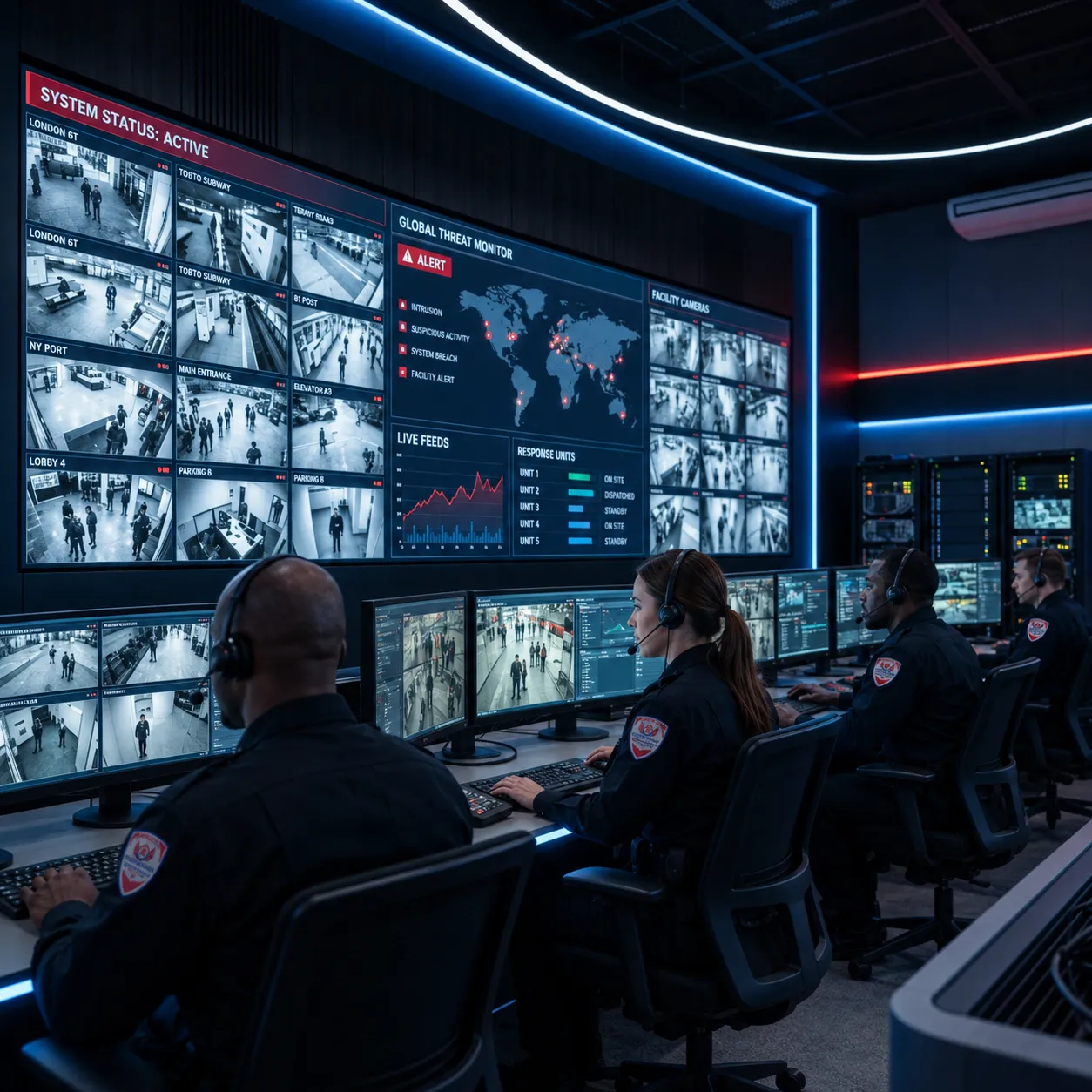 CCTV Command Center Surveillance